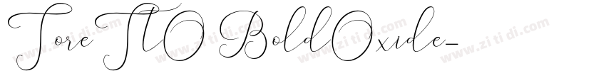 ToreTtO BoldOxide字体转换